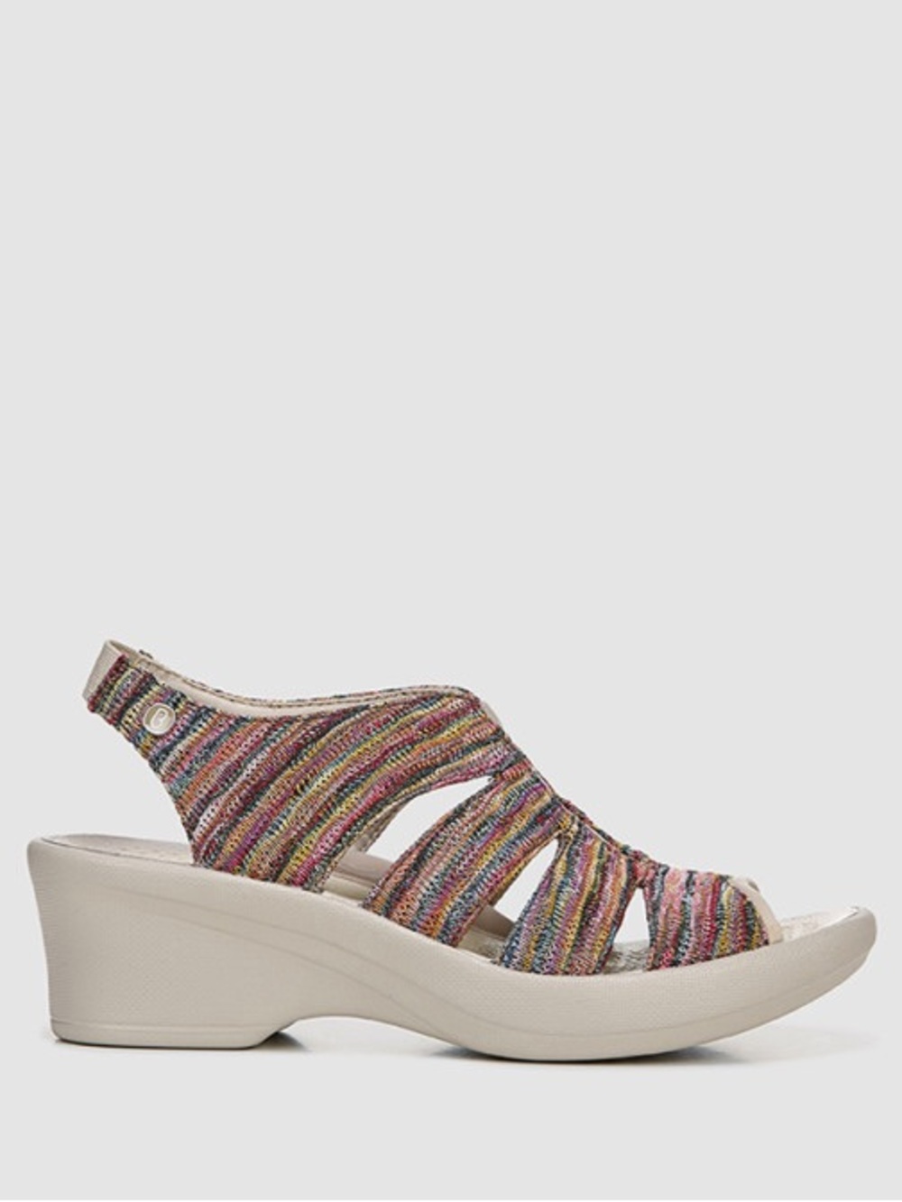 BZEES Womens Knit Slingback arch support cushion Sandals slip on Wedge Slingback - Picture 7 of 10